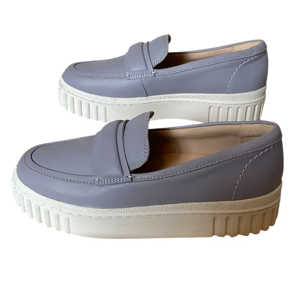 CLARKS Women’s Lilac Leather Mayhill Cove Loafers Size 6 1/2 - Image 7