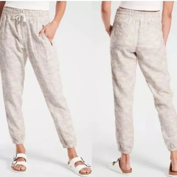 Athleta Cabo Tide Linen Jogger Size 12 - Image 2