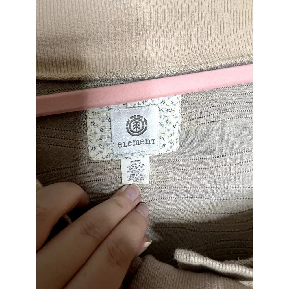 Element Off the Shoulders Cardigan Womens Sz Med/L Oversized Textured Lagenlook Size L - Image 11