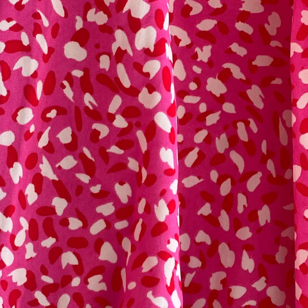 Pretty Little Thing Pink Leopard Ruched Plunge Bodycon Plus Dress NWT - Image 12