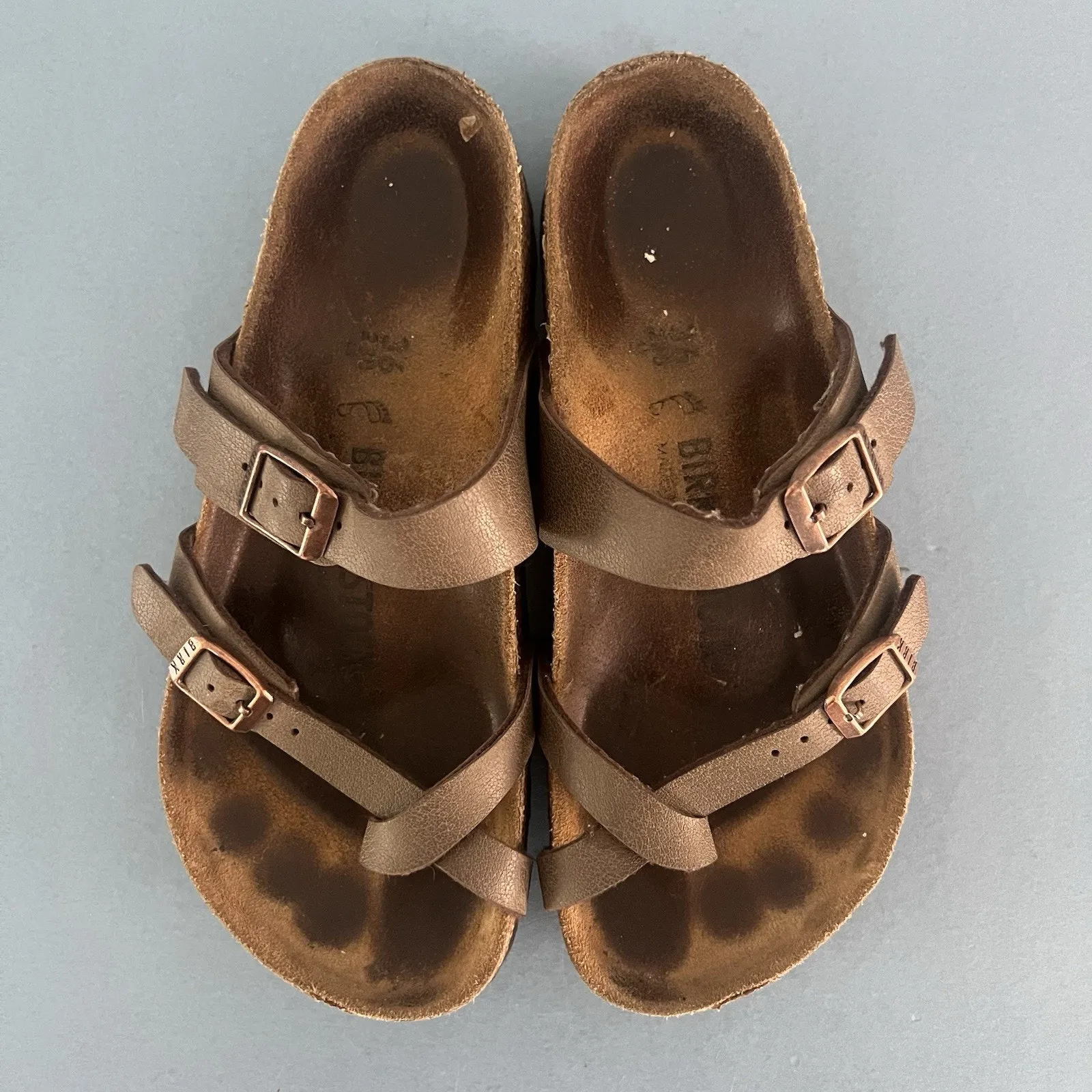 Birkenstock Mayari Mocha Brown Birkibuc Strappy Sandals - Image 7