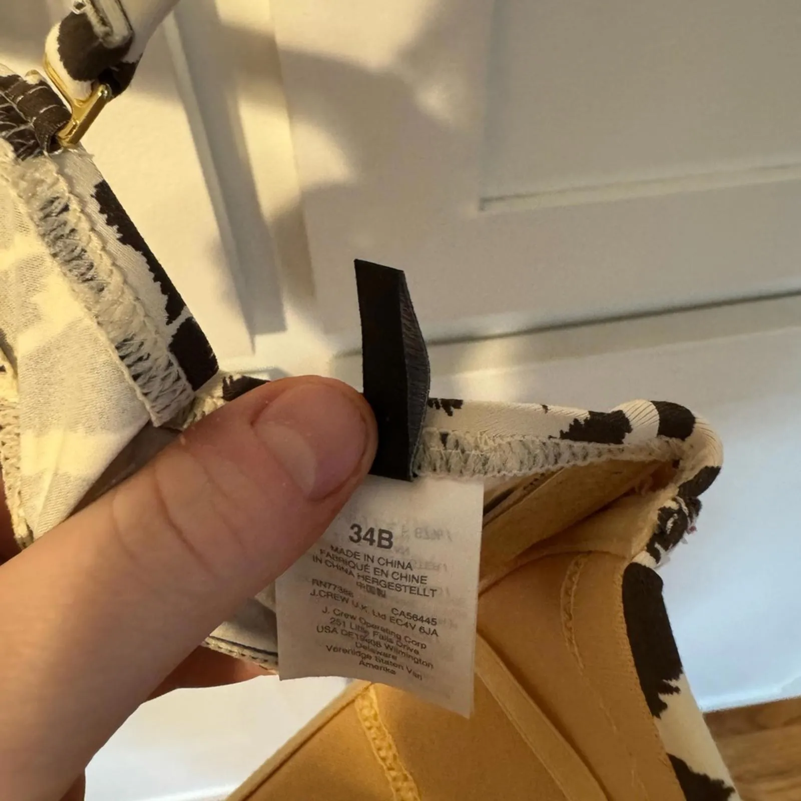 J.Crew Leopard Print Bikini Top Size 34B - Image 6