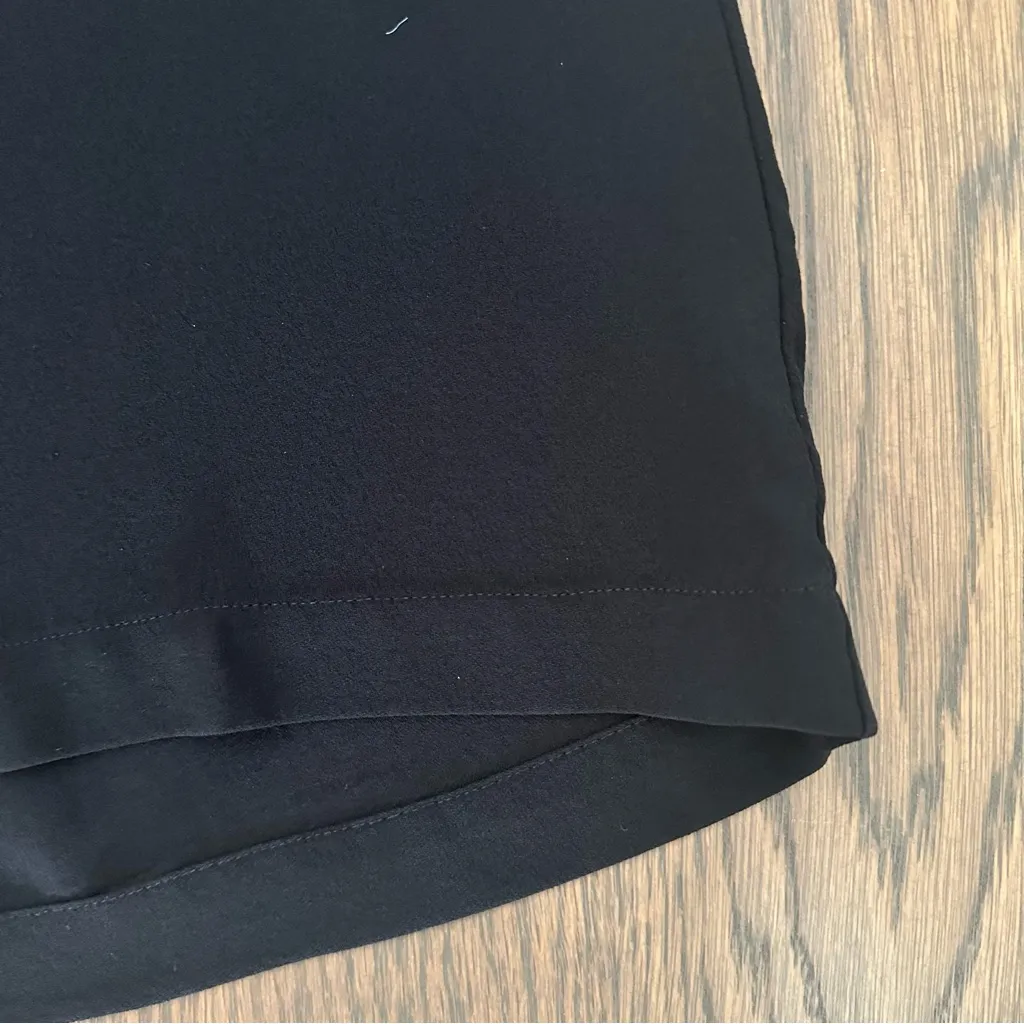 Eileen Fisher 100% Silk High Waist Wide Leg Ankle Pant in Black Small - Image 5