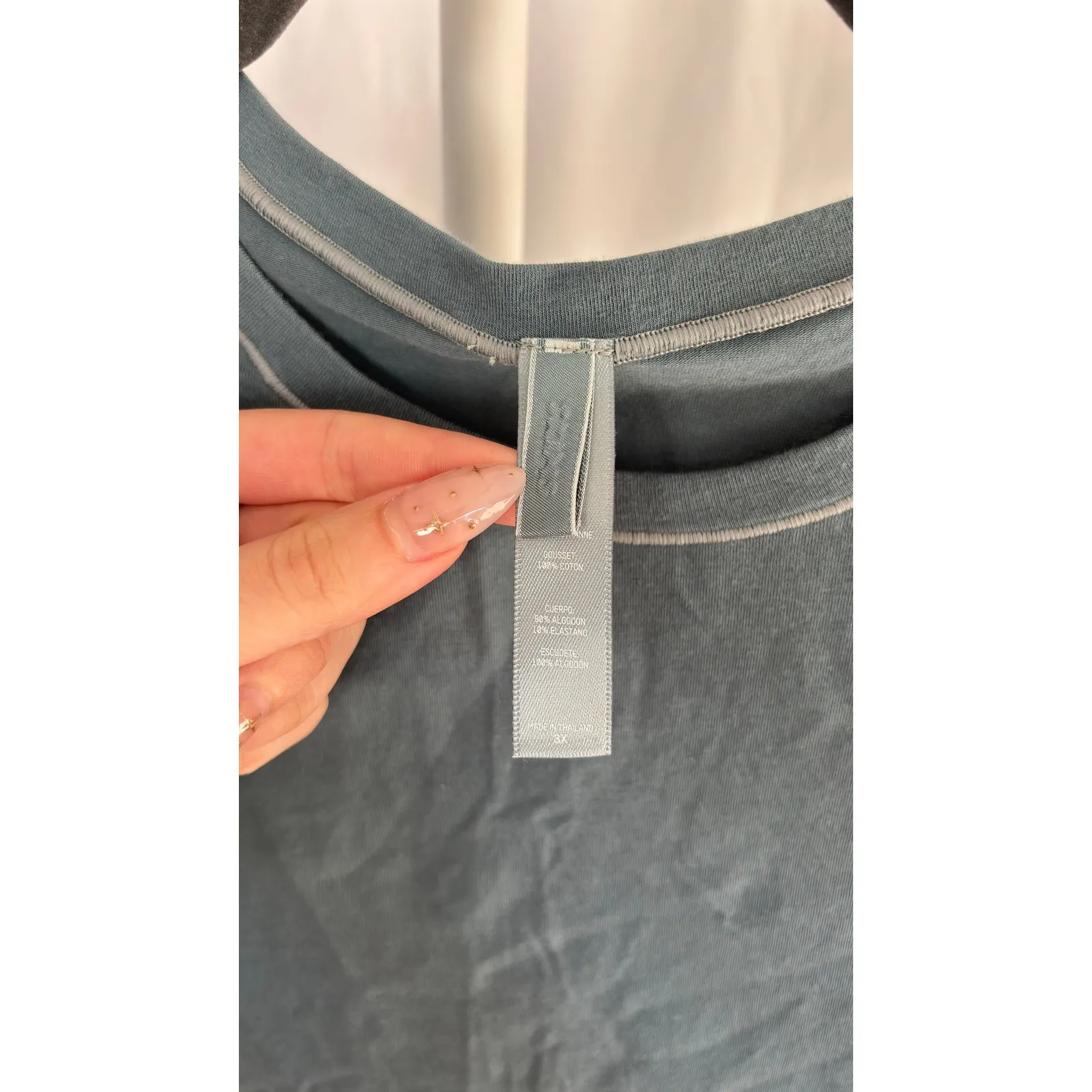 0392. NWOT SKIMS Cotton Rib Short Sleeve Crewneck Bodysuit Women's Size M - Image 4