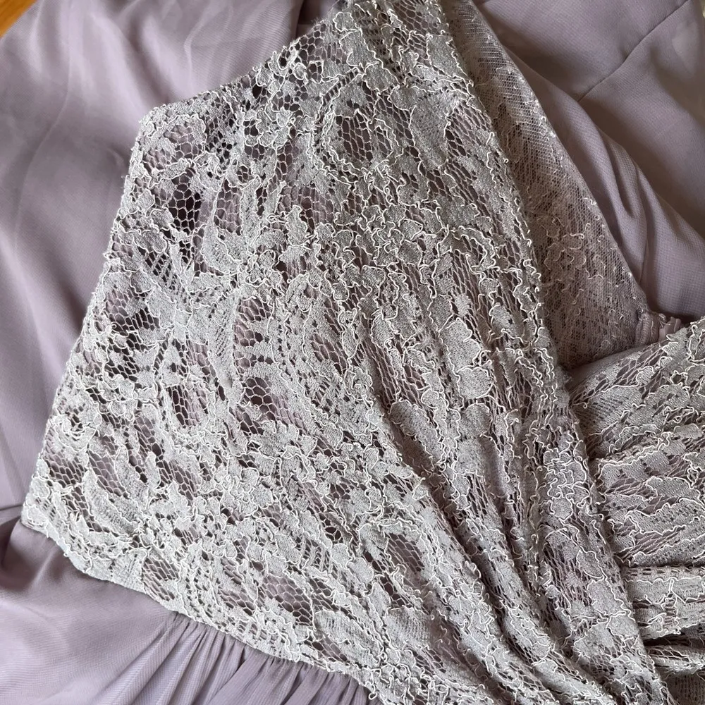 JJs House Lace Bridesmaid Dress in Dusk - Image 6