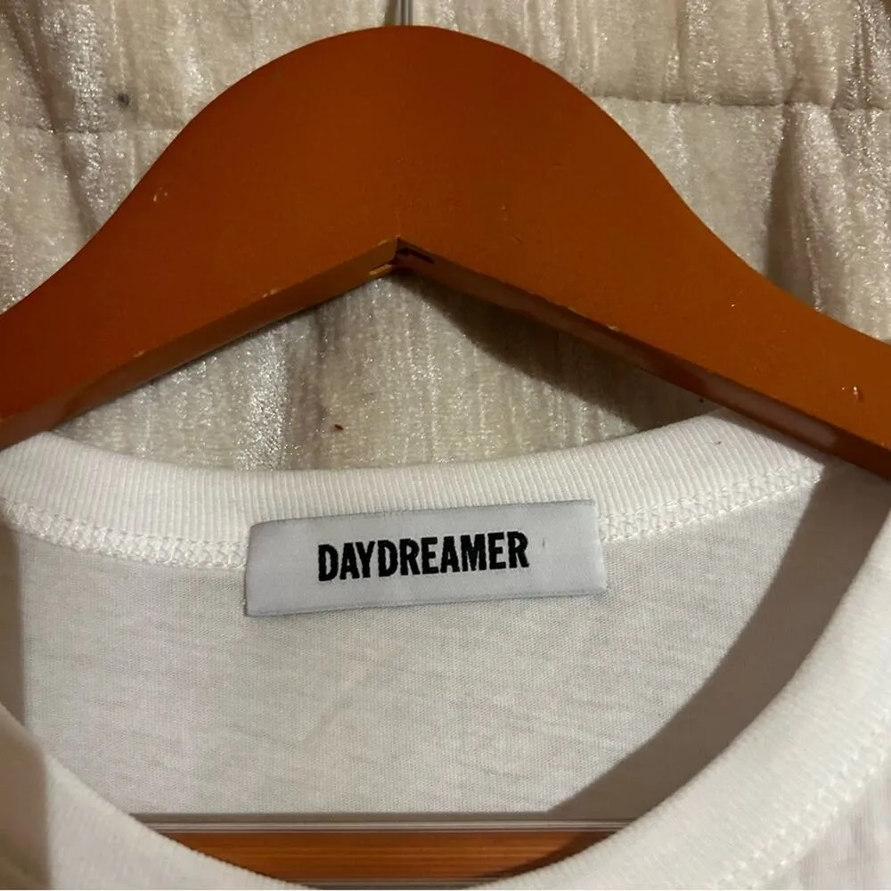 Daydreamer Bike Week 88 Ringer Tee Austin TX White Yellow Short Sleeve T-Shirt S - Image 4