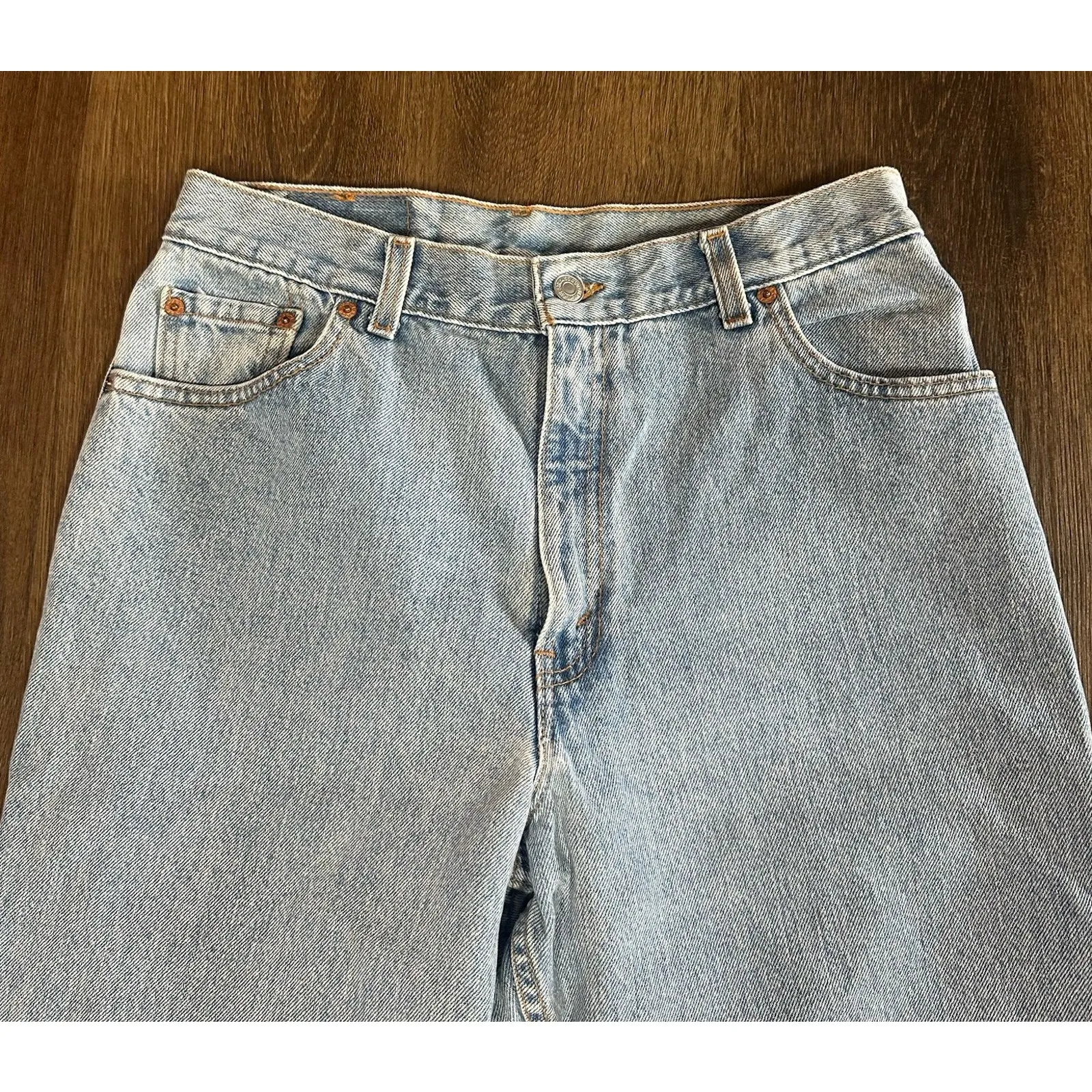 Vintage Levis 512 Jeans Womens 14L Slim Fit Tapered Leg Light Wash USA Denim 90s - Image 3