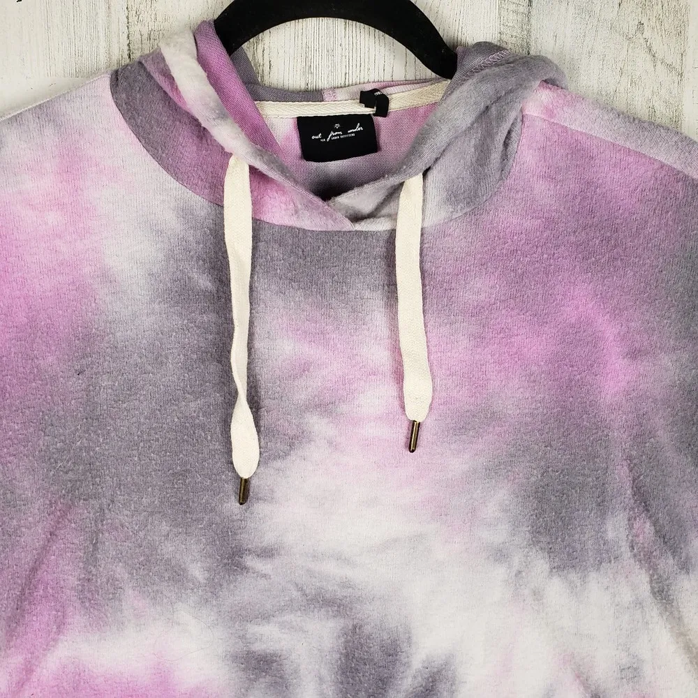 Out From Under Urban Outfitters Tie Dye Crop Hoodie Sweatshirt Women's Size XS - Image 2