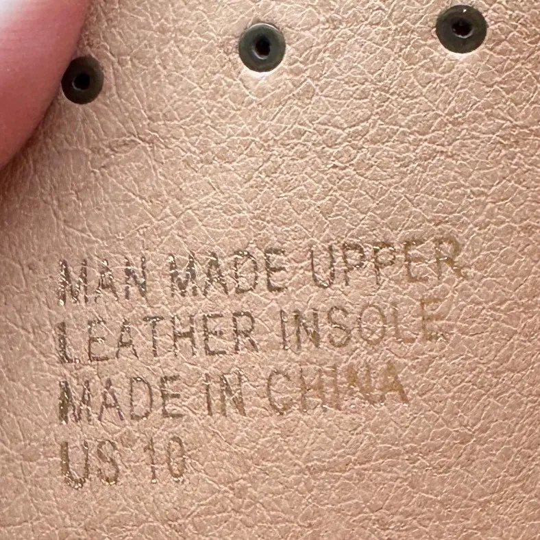 BOHME sz 10 Women Cream/Tan Leather Studded Strappy Heel Sandals Bootie Open Toe - Image 11