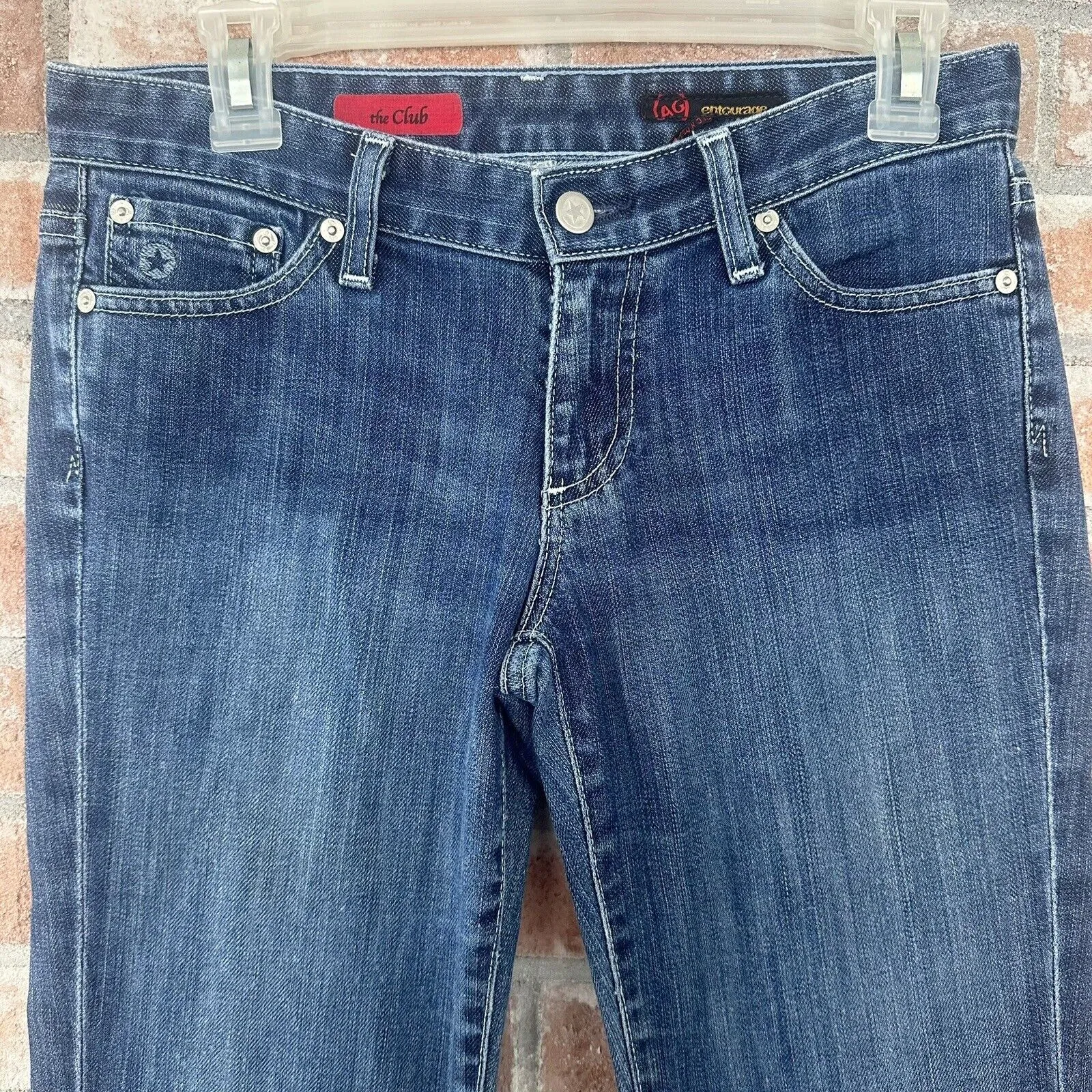 AG Adriano Goldschmied Entourage The Club Flare Jeans Size 27 Blue - Image 3