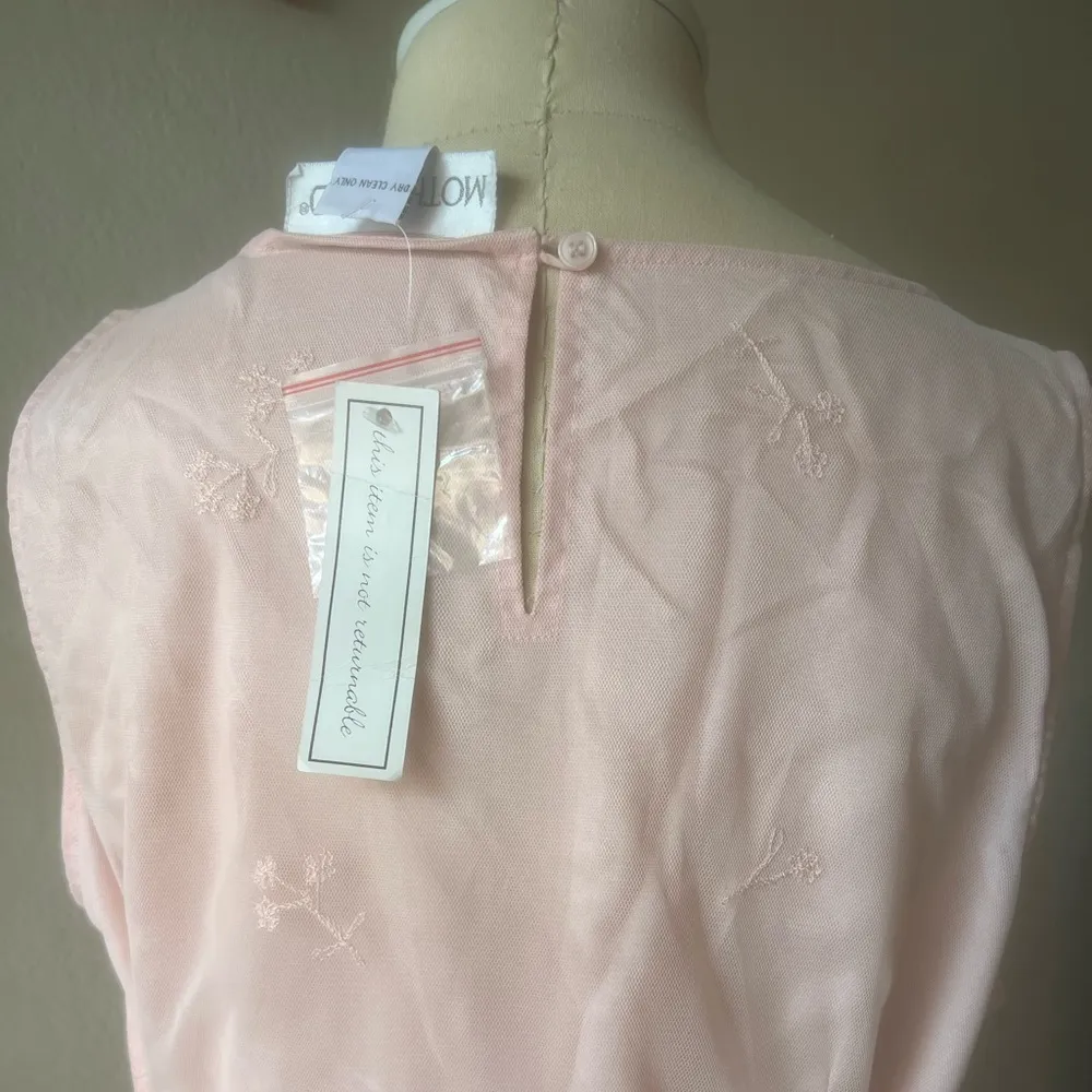 Motherhood Women's maternity Pink Floral Embroidered special occasion Dress - Image 6