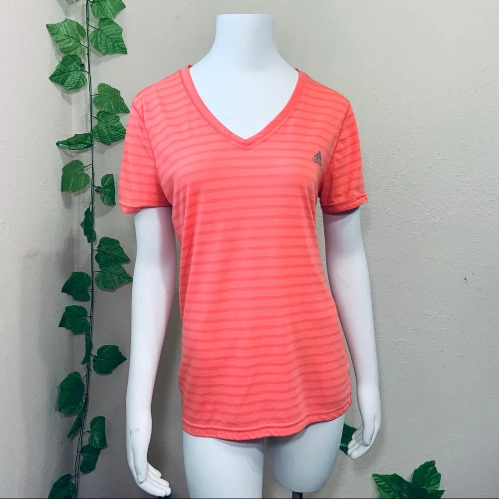 Adidas Ultimate Tee Coral Orange Top - Image 5