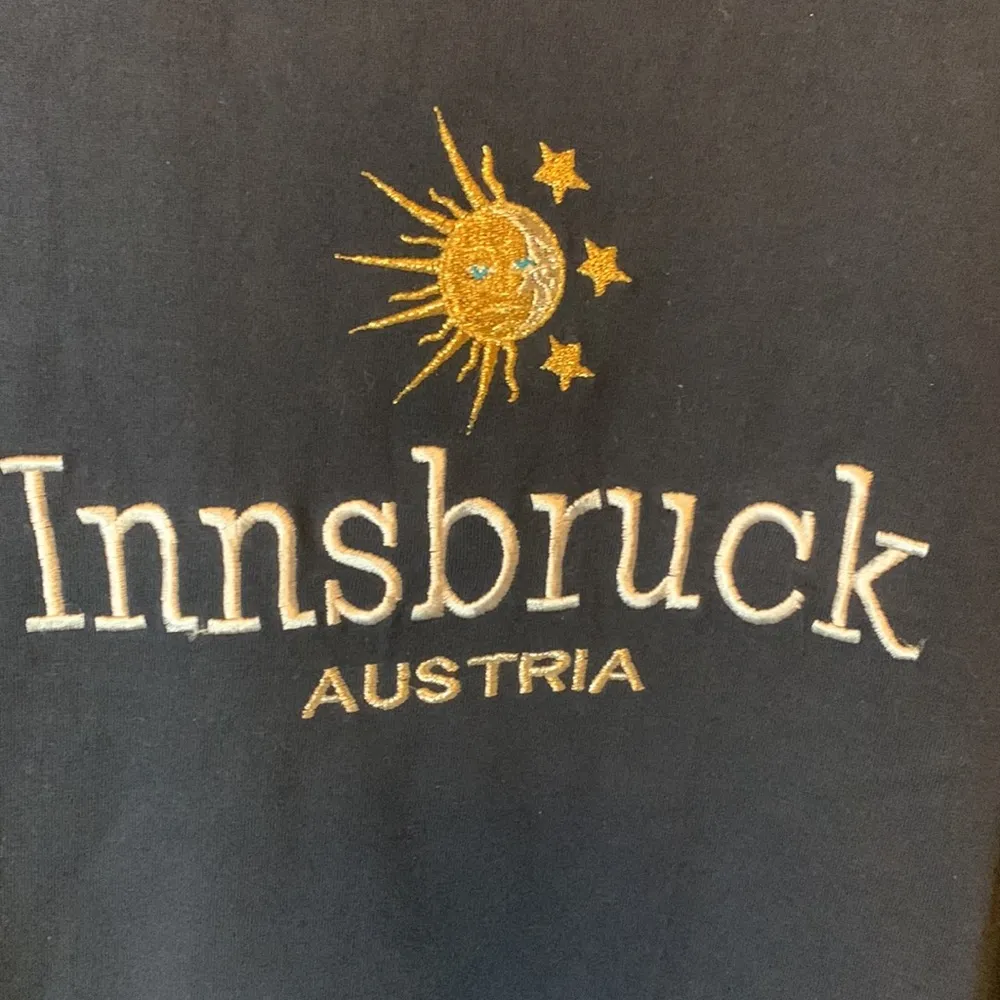 B&C Navy Blue Embroidered Sun, Moon & Stars Whimsigoth T - Image 2