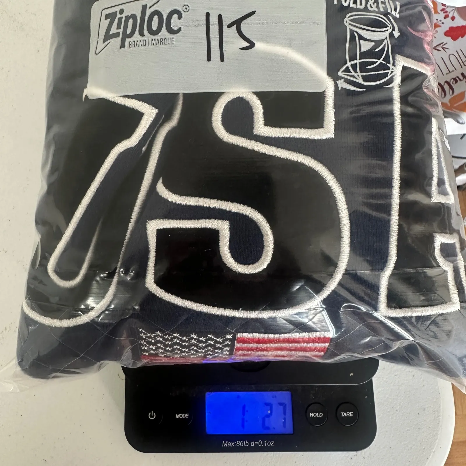 USA Washington DC Embroidered Hoodie Sweatshirt‎ Navy Blue Womens Size Medium - Image 8