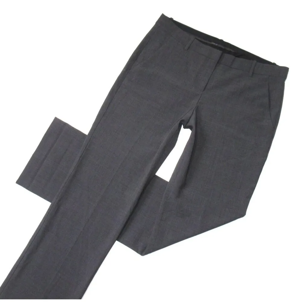 NWT THEORY Emery in Urban Charcoal Gray Stretch Wool Pants 12 x 35 ½ $275 - Image 2