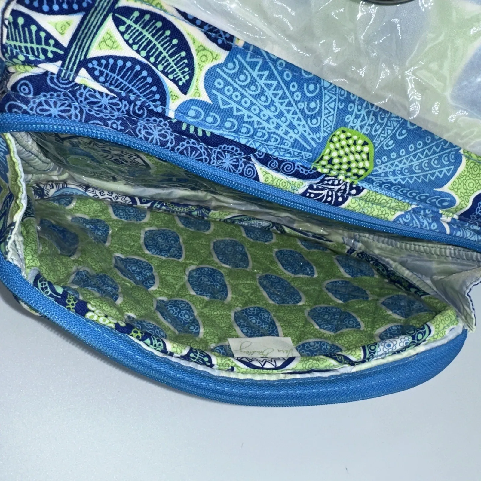 VERA BRADLEY Hanging Travel Organizer Doodle Daisy Floral Cosmetics Make Up Bag - Image 6