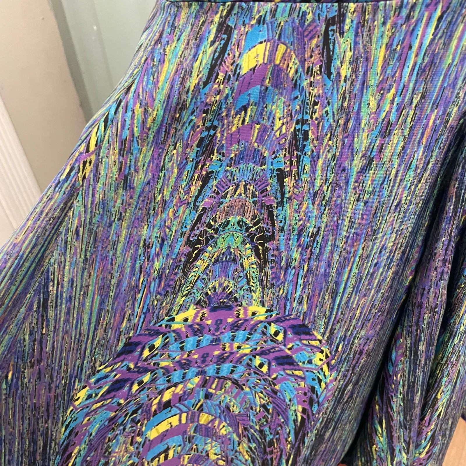 Jack Womens Party Coctail Dress Colorful Jewel Tone Abstract Small Medium - Image 7