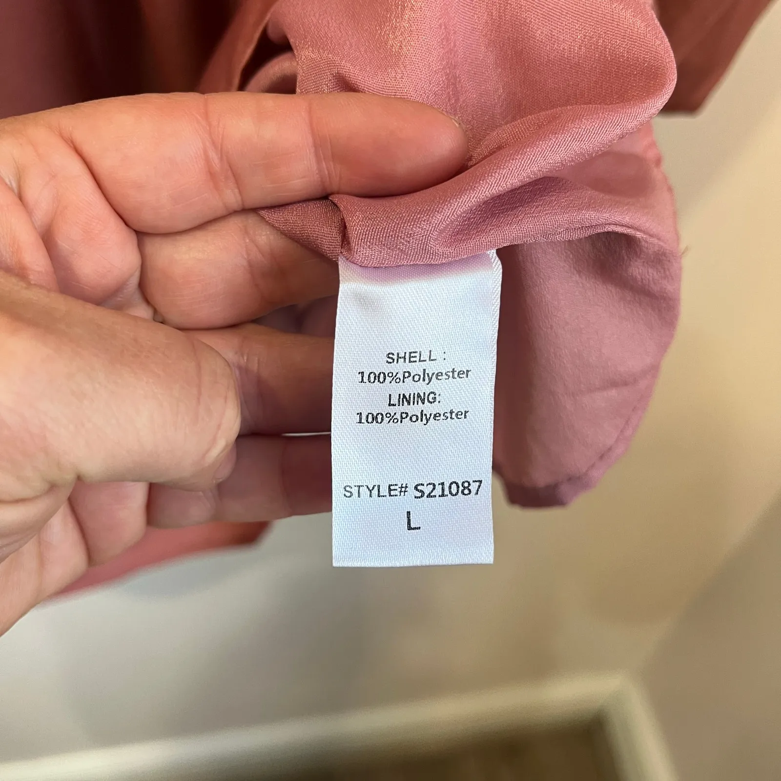 The Post Satin Long Sleeve Mini Dress Lace - Image 8