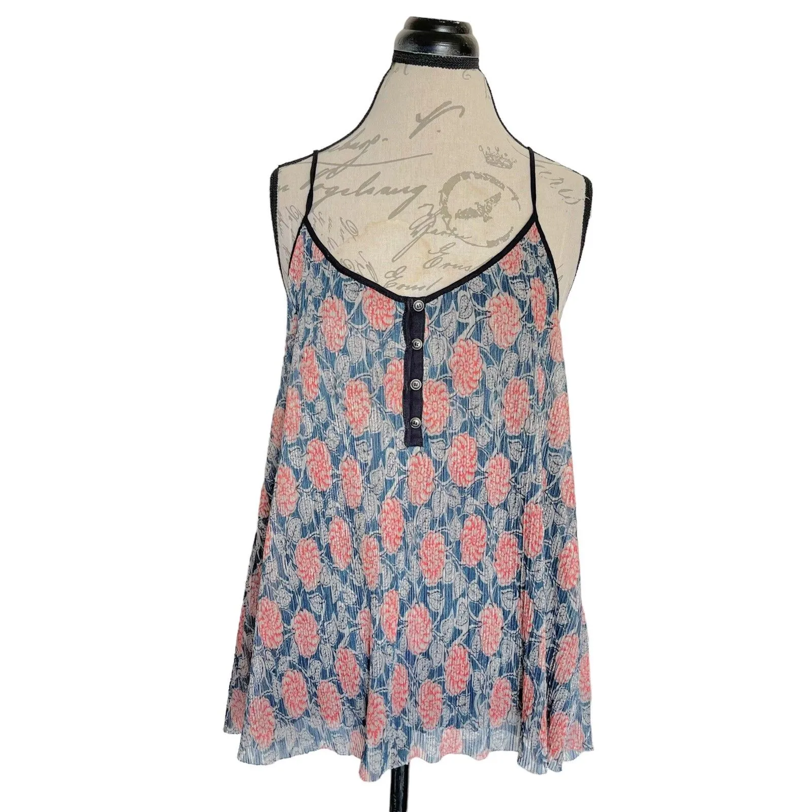Maeve Anthropologie Womens Blouse Sz Large  Bohemian Boho Sleeveless Floral - Image 2