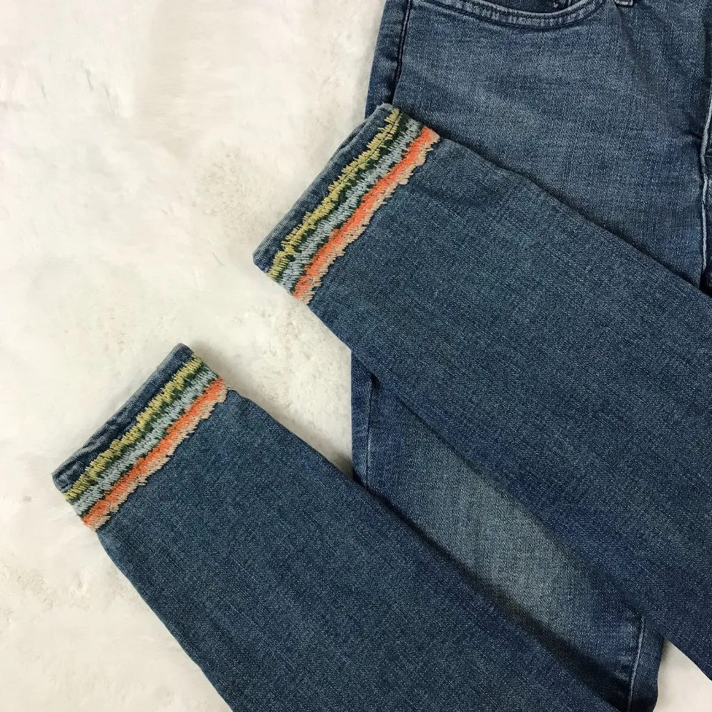 NYDJ Women's Ami Skinny Ankle Jeans with embroidered hem 4 - Image 3