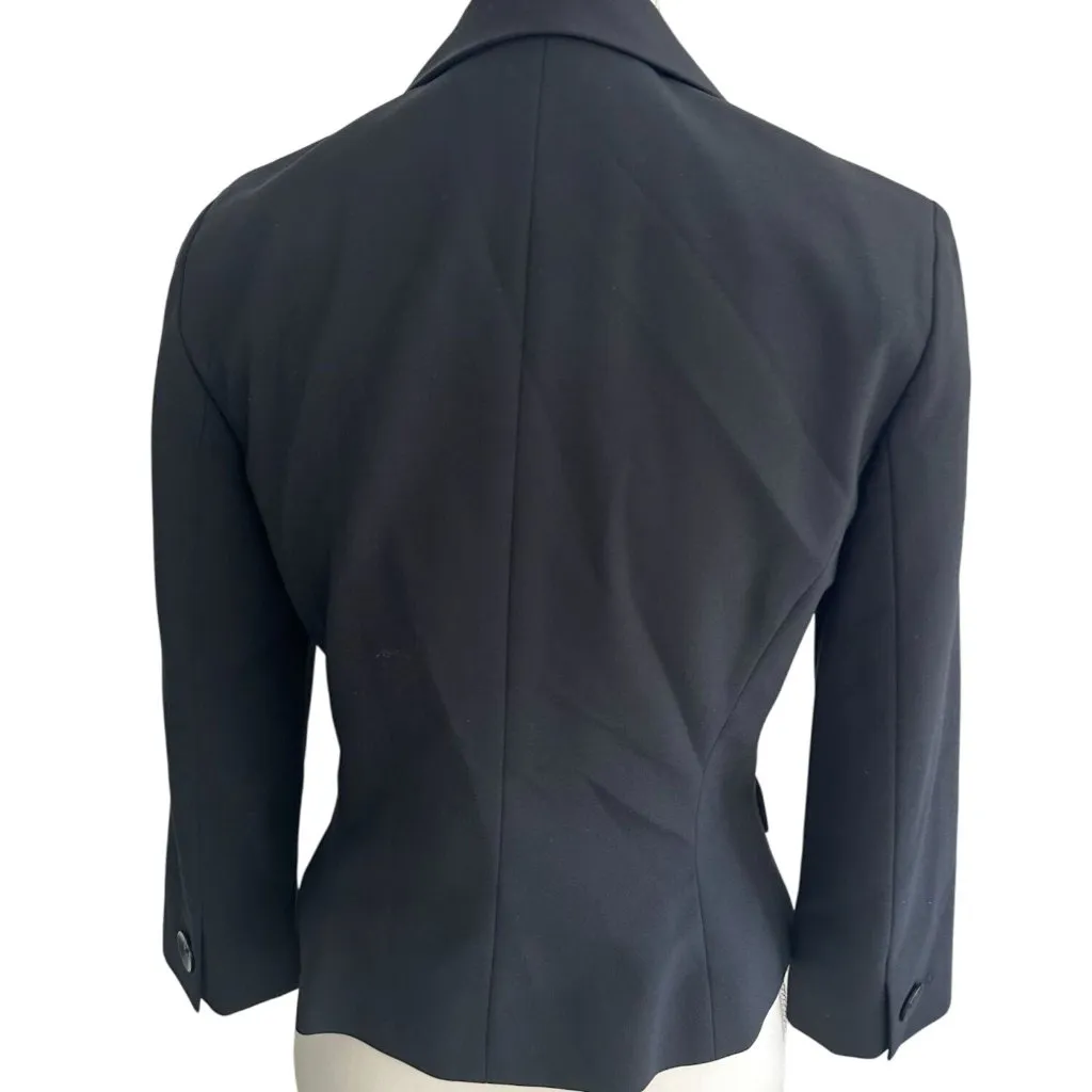 HALOGEN Black Office Three Button Blazer Size Medium - Image 4