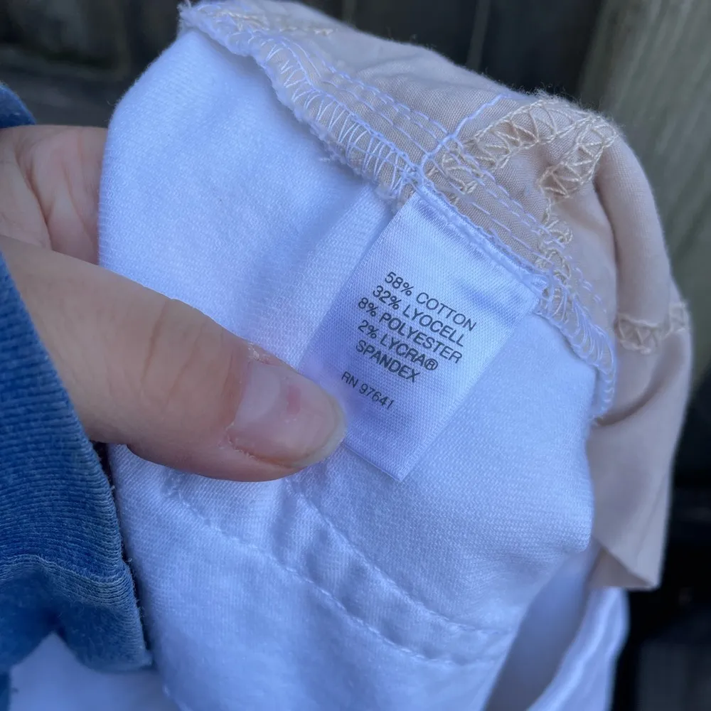 J JILL SMOOTH FIT WHITE DENIM SKIRT - Image 4