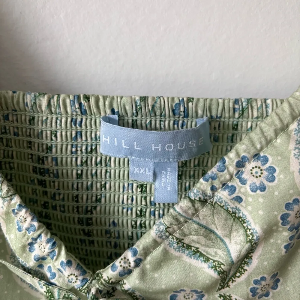 Hill House Home Ophelia Dress Eucalyptus Floral Green Midi Dress Cottagecore - Image 6