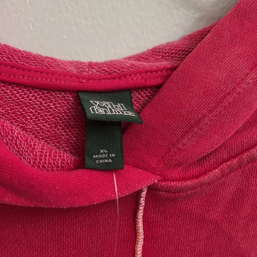 New XL Wild Fable New Pink Hooded Sweatshirt - Image 4