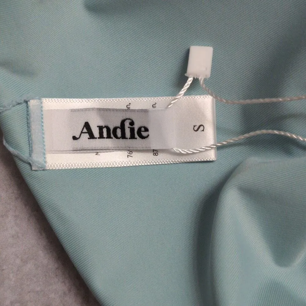 Andie The Skirt Bottom Attached Bikini Bottom CABLU Blue Swim Swimwear S New - Image 7