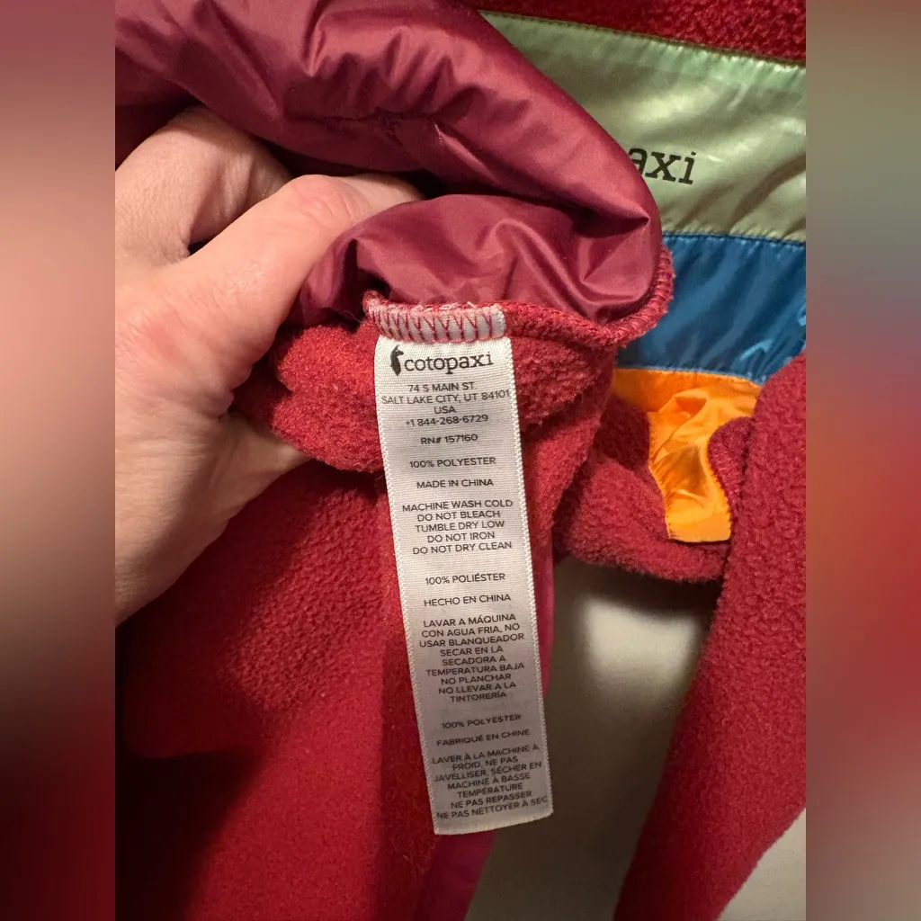 Cotopaxi Teca fleece full zip women’s jacket size small - Image 8