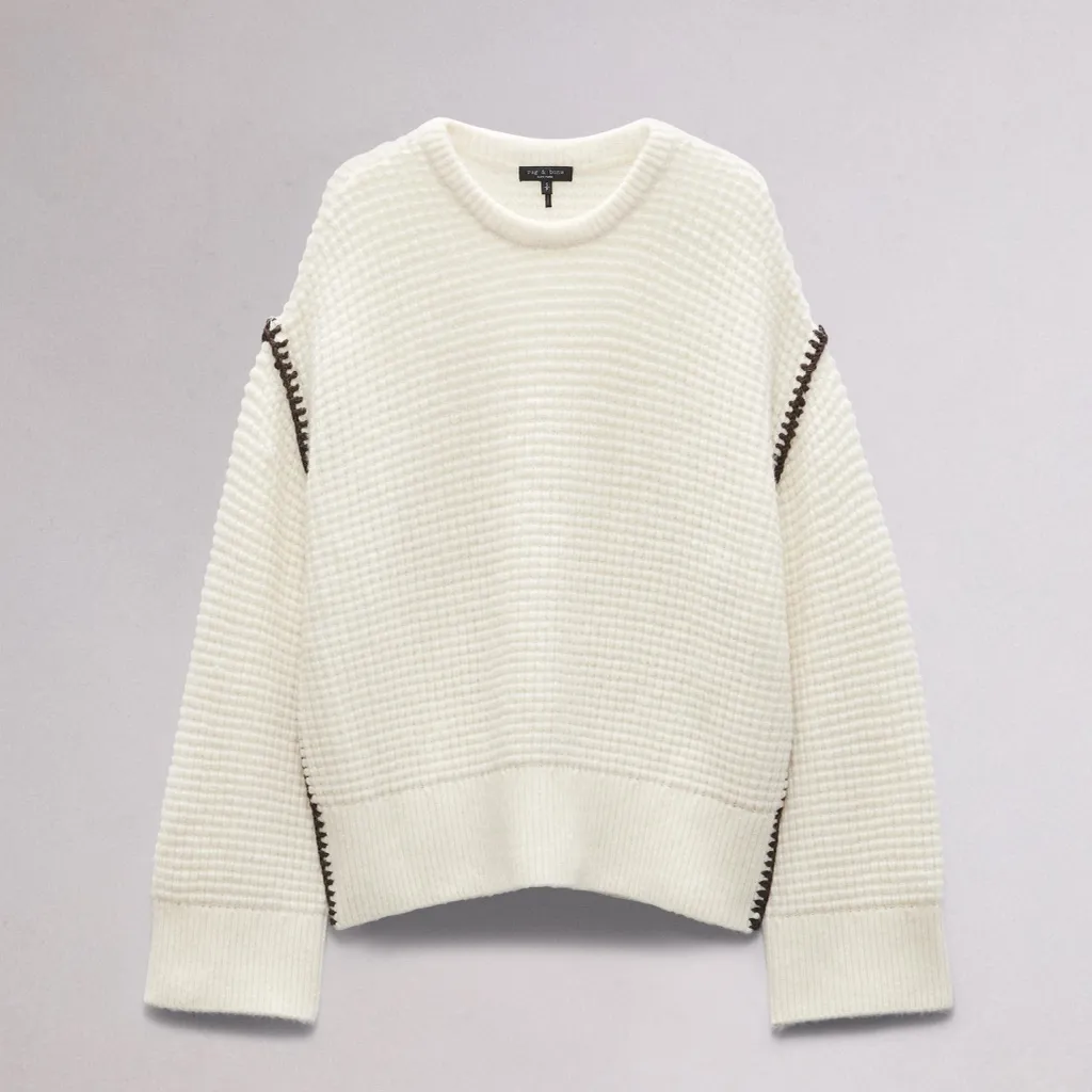 Rag & Bone Katie Sweater in Ivory  S - Image 3
