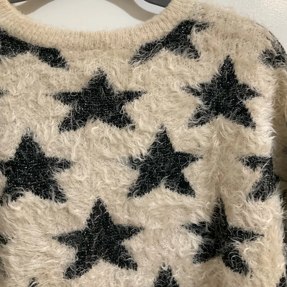 Shaggy Metallic Star Sweater - Image 6