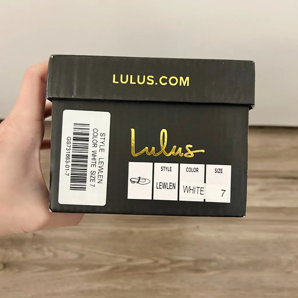 Lulu's Lewlen White Ballet Heel Sandals Size 7 - Image 10