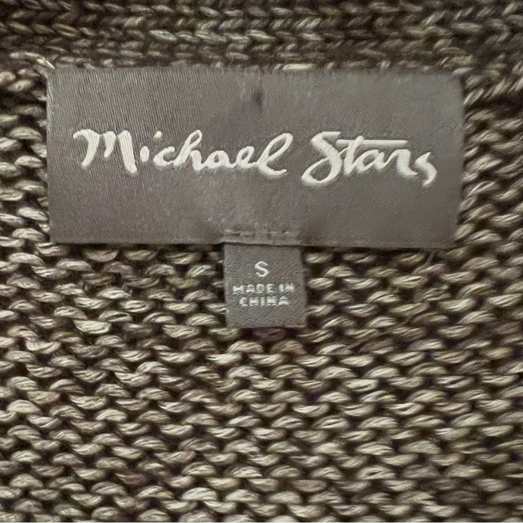 Michael Stars Zipper Cardigan Sweater w/ Pockets in Java Brown Size Small‎ - Image 4