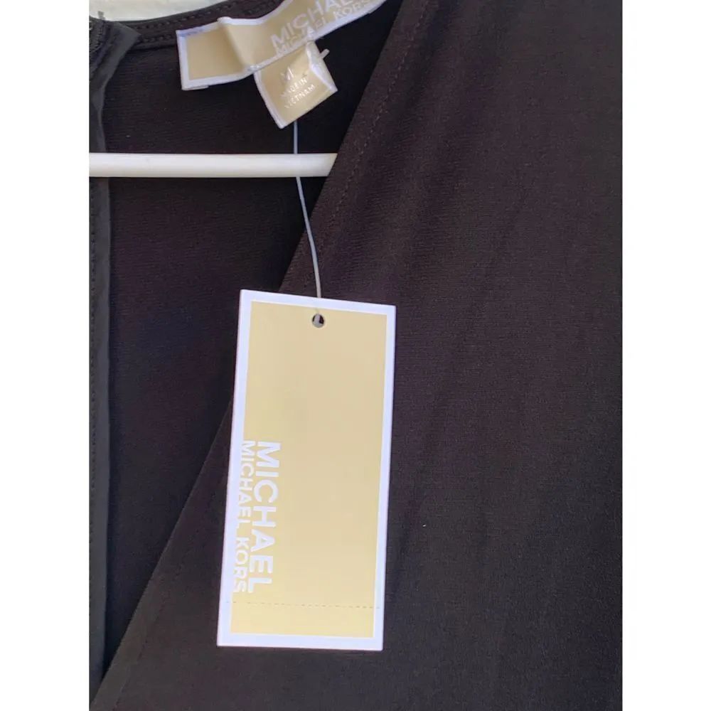 Micheal Kors black jumpsuit with belt. Sleeveless size M - Image 4