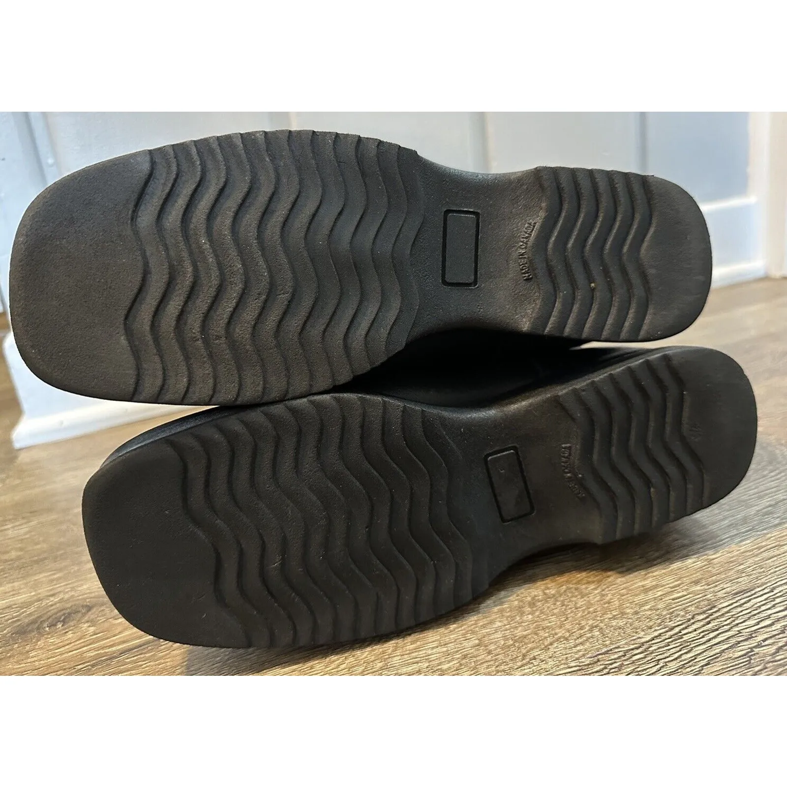 Santana Canada Boots Womens Size8.5M Black Leather Sheepskin Winter Warm Vintage Size 8.5 - Image 9