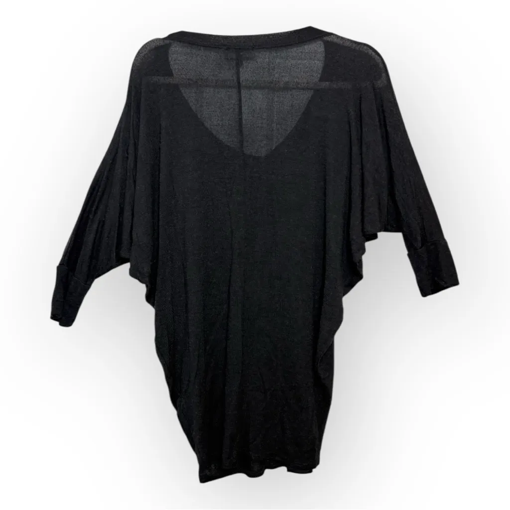 Wantable Black Oversized Dolman Tunic Top Elevated Basics Minimalist Medium - Image 3