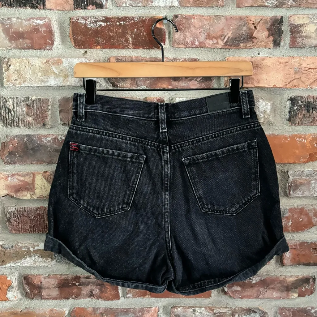 BDG Urban Outfitters Black High Rise Mom Jean Shorts, 27 - Image 4