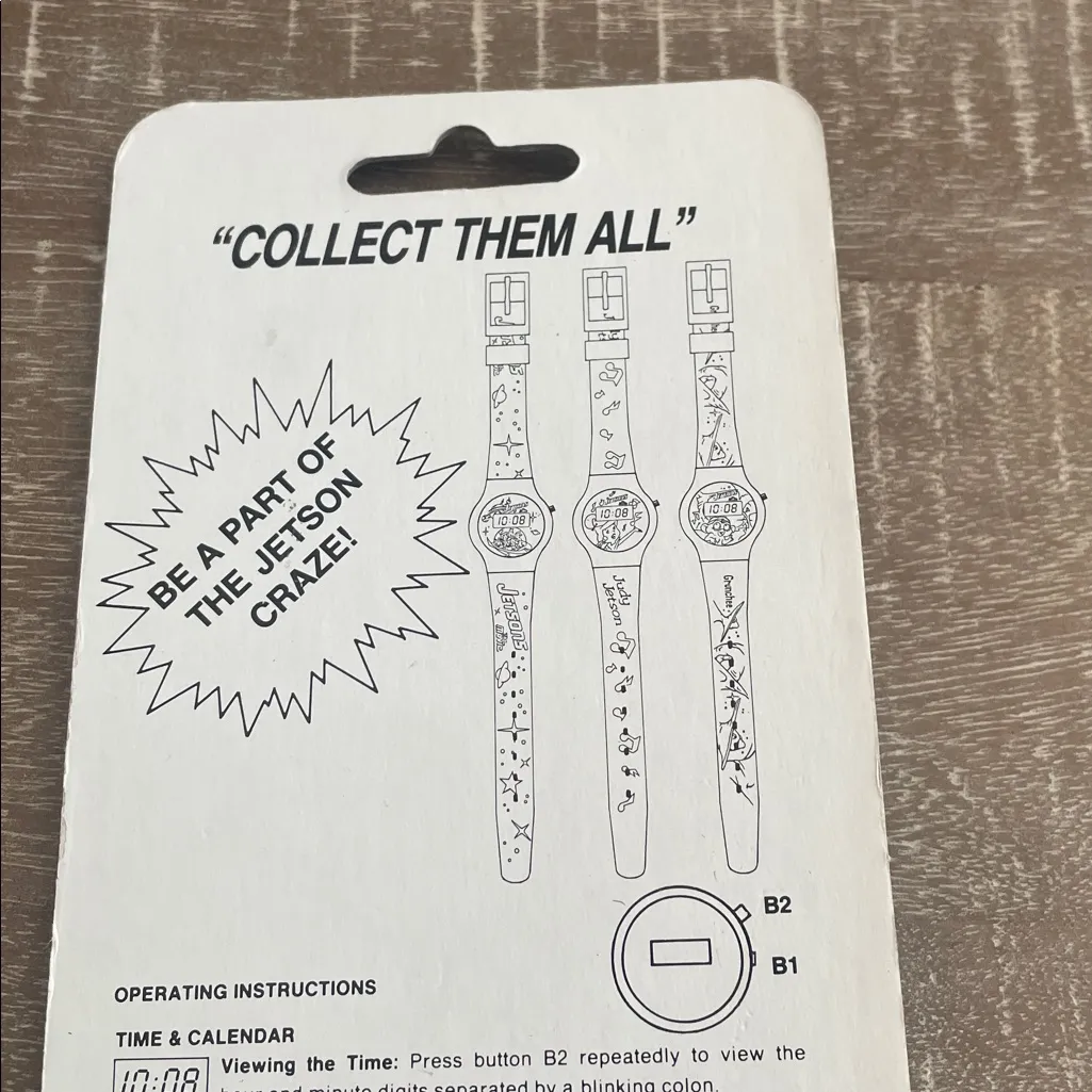 Vintage Jetsons The Movie Purple Plastic Quartz Digital Watch, Brand New - Image 4