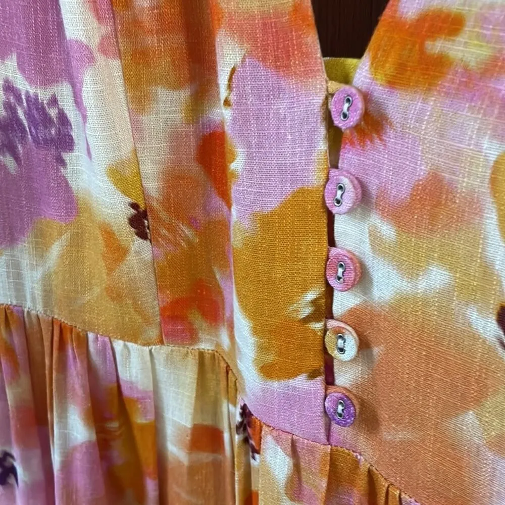 NICHOLAS celie floral dress midi Pink Size 12 - Image 8