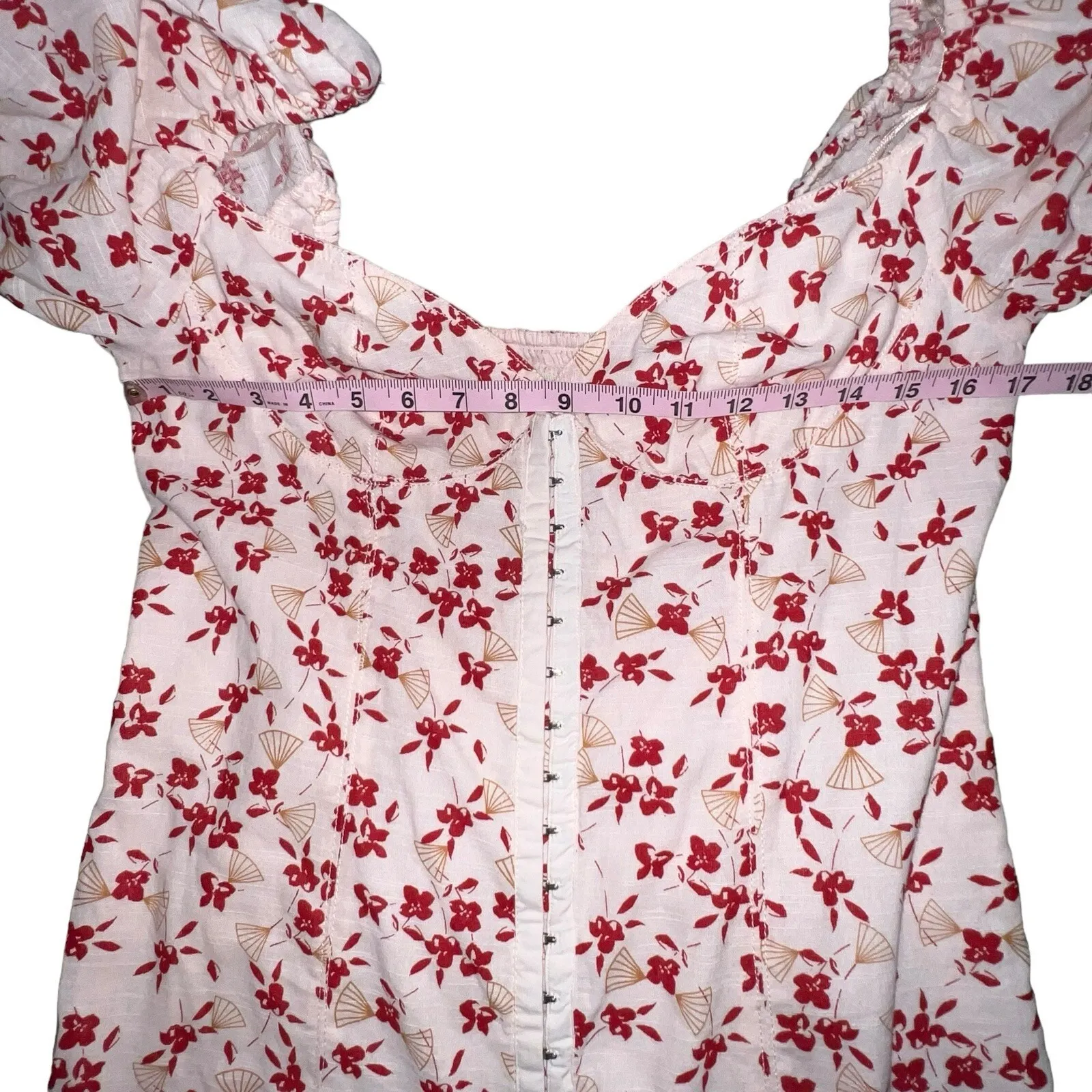 URBAN OUTFITTERS Uo‎ Britney Hook & Eye Mini Dress In Pink Women Size Large New - Image 5