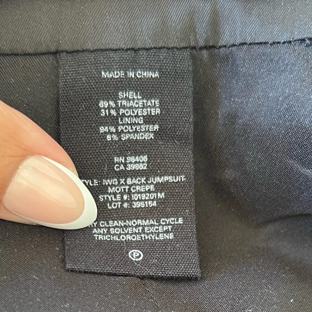 THEORY Black Crisscross Straps Jumpsuit - Image 7