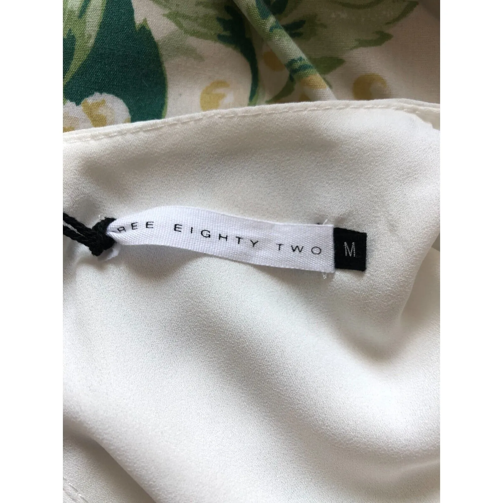 Three Eighty Two Womens Dress M Ivory Piper Long Sleeve Back Keyhole NWT - Image 6