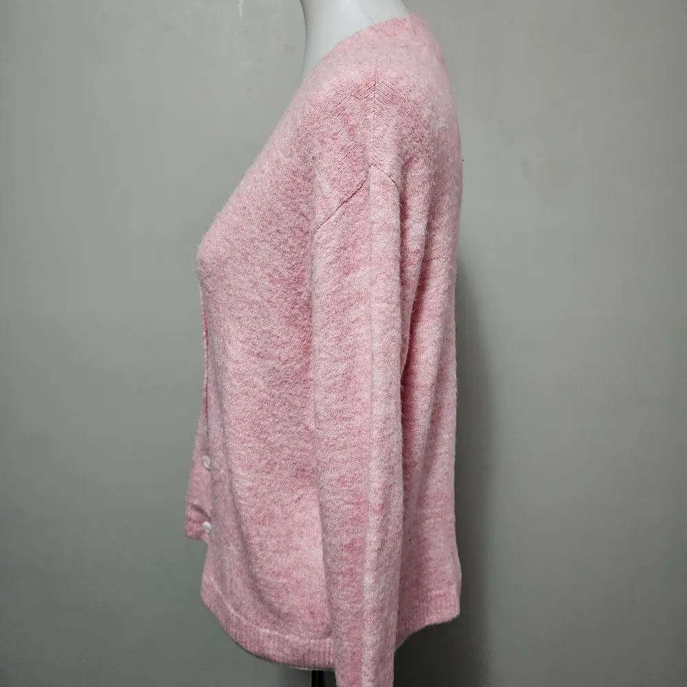 Old Navy Antique Coral Soft Brushed Slouchy Vneck Cardigan Size Medium - Image 4