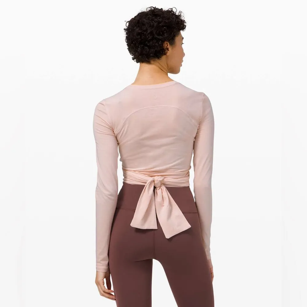Lululemon Gather and Grow Longsleeve in Feather Pink Size 8 - Image 2