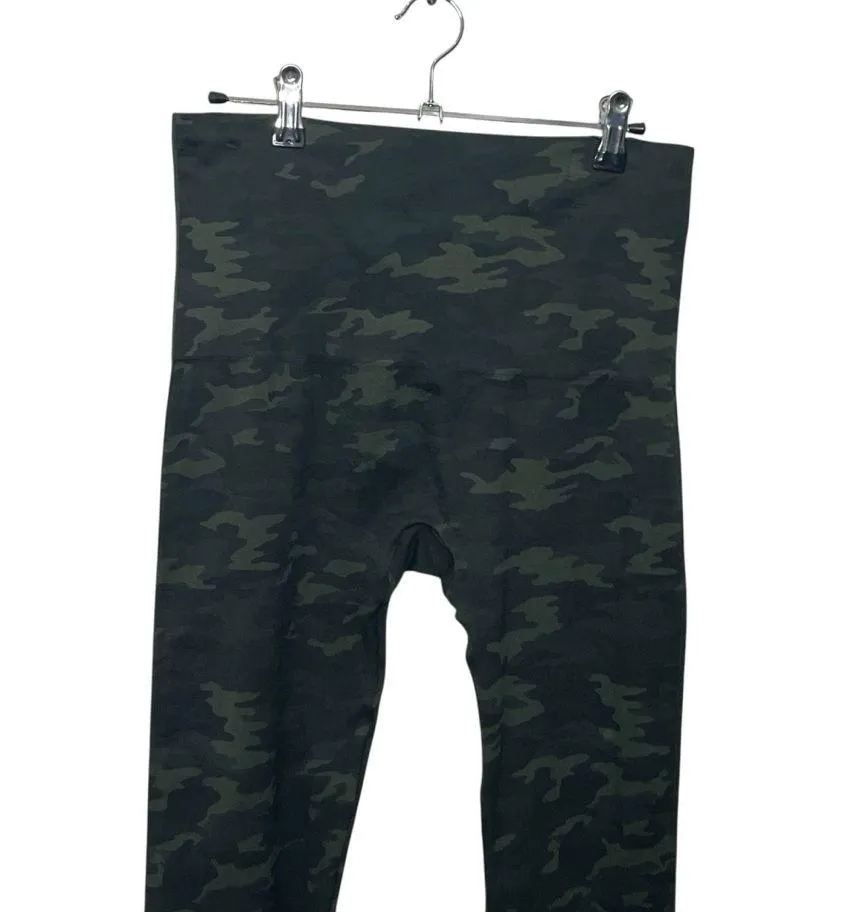 Spanx Womens Look At Me Now Seamless Legging in Green Camo Plus Size 1X - Image 7