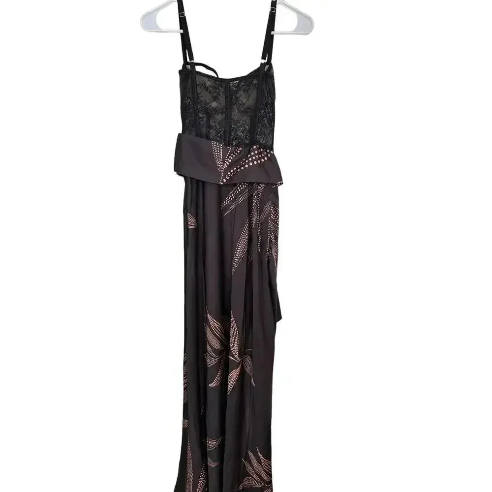 NEW- NWOT Katie May Shannon Dress Midnight Garden Black XS - Image 7