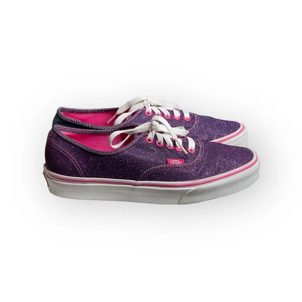 Vans® ✌︎︎ OG Authentic Lace Up Skate Shoes Sneakers ✌︎︎ Shimmer Magenta ✌︎︎ 9 - Image 2