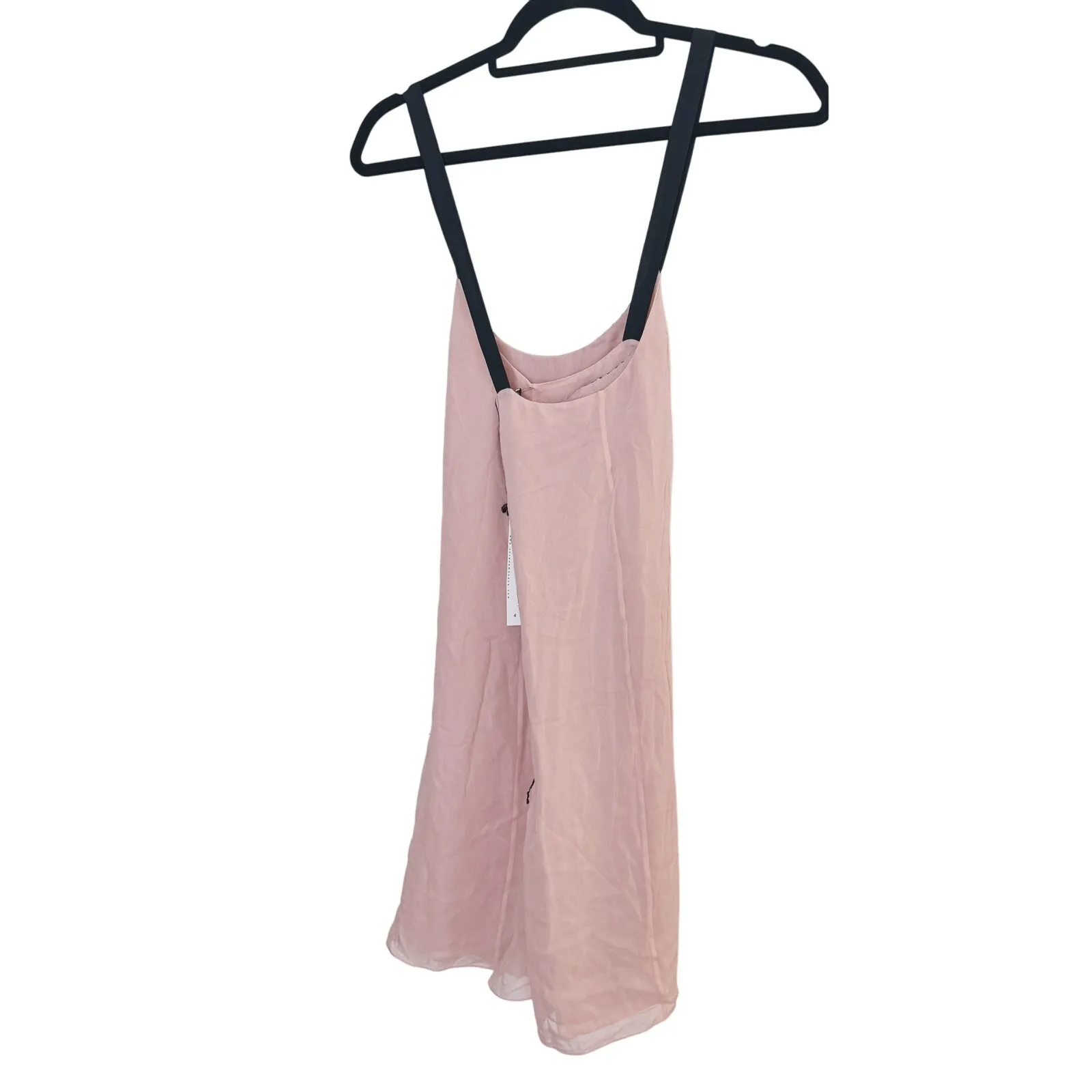 NWT Susana Monaco Romantic Fairy Sleeveless Fringe Dress 4 Pink Boho Whimsical - Image 3
