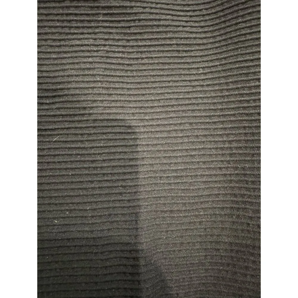 BCBGeneration Black Bondage Ribbed Mesh Stretch Pencil Midi Skirt Size M/L - Image 3